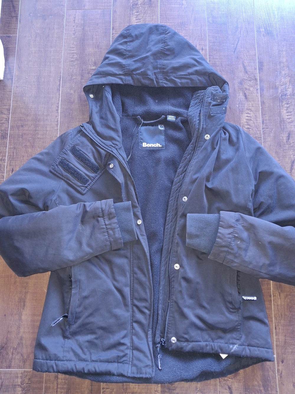 Bench Black Hooded Ski Jacket